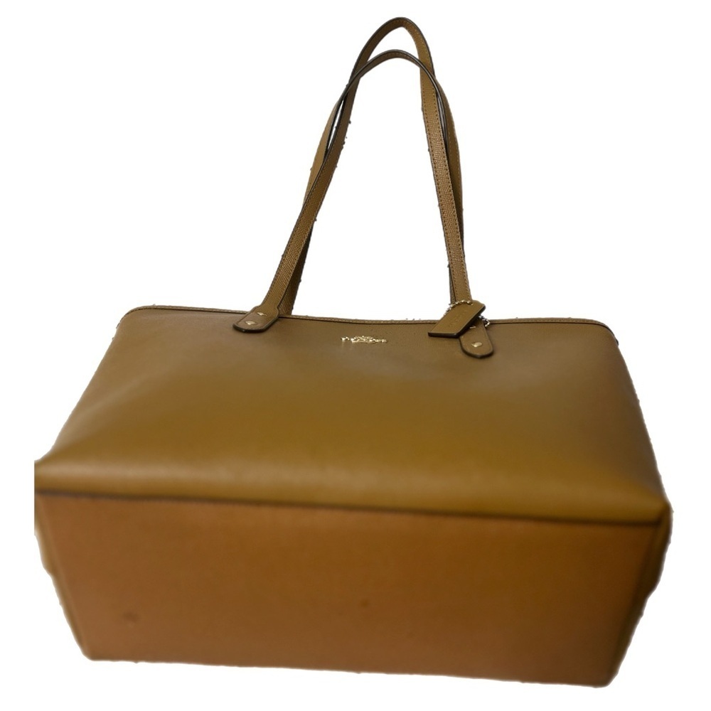 Coach Brown Leather Tote Bag - Picture 4 of 9